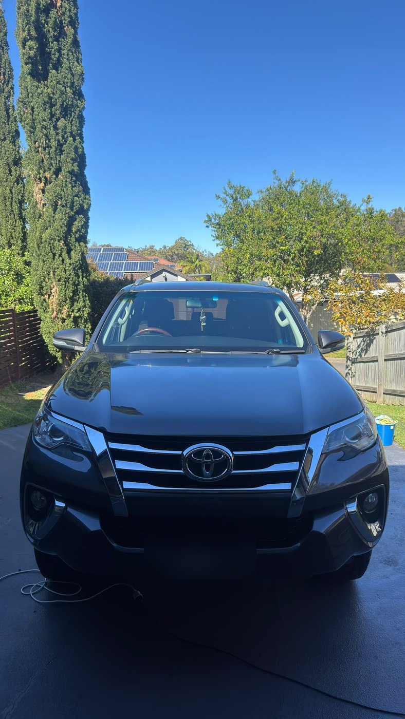 Toyota Fortuner detailed in a driveway